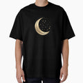 Mystical Celestial Moon and Stars – Minimalist Cosmic Design by LaurannaDesign