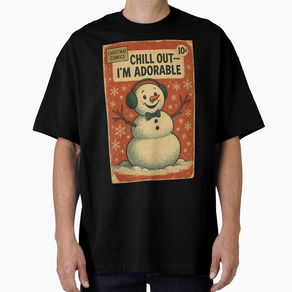 Cheerful Christmas Snowman: Chill out—I’m adorable by bapupa
