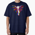 Beautiful angel on multicolored background by Tong4130