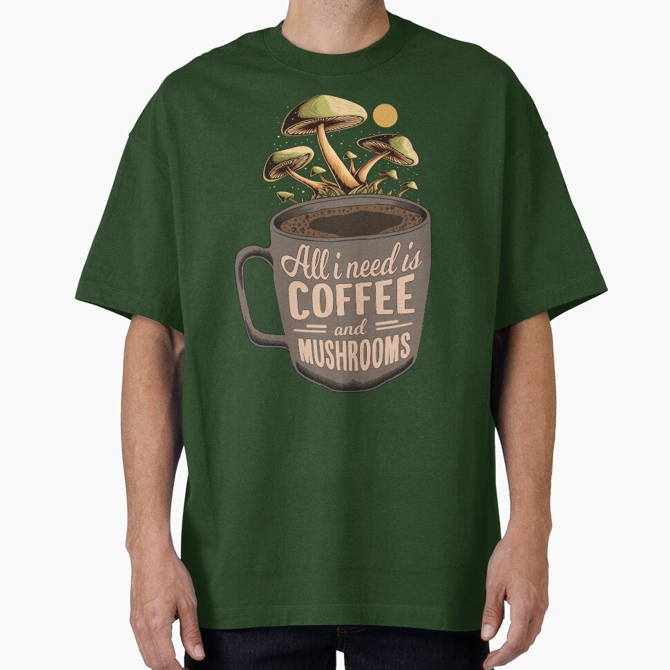 Foraging Art: Coffee & Mushroom Hunting Gift by MrEddie10