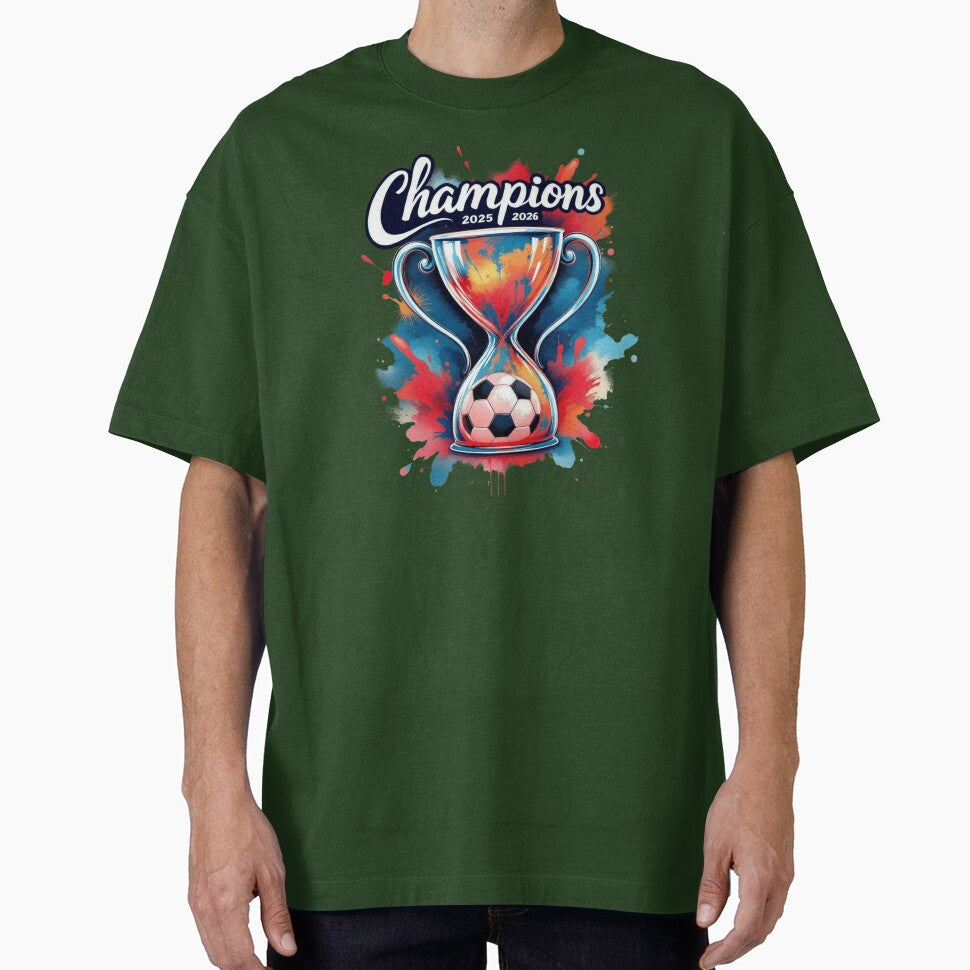 Soccer Champions season 2025-2026, fantasy football Trophy Design - Football Winner by TheGaliyaStudio