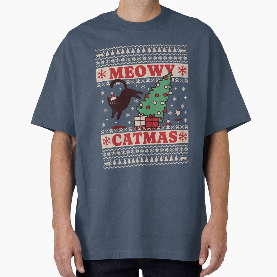 Catmas Kat love Christmas xmas Santa cat by LayersDesign
