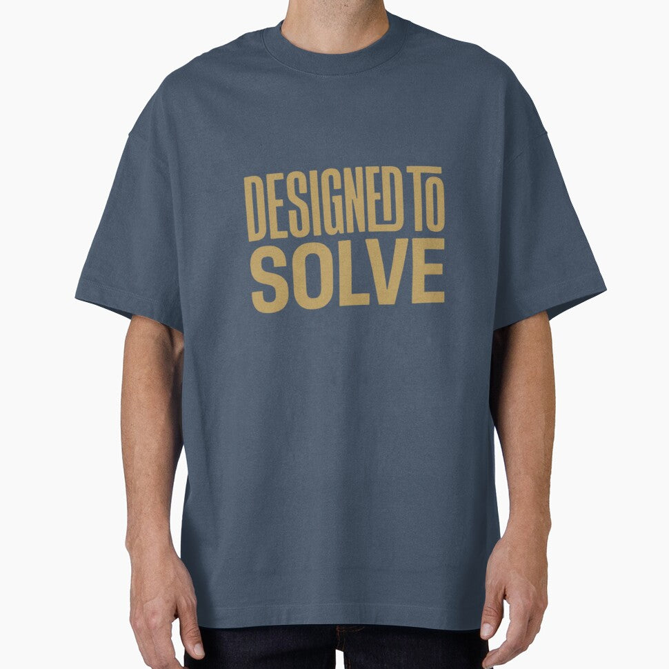 Designed To Solve | Premium Engineering Typography Shirt by Amr Darwish Graphic designer