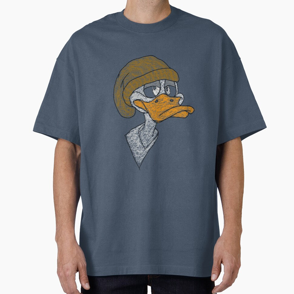 Sad Duck in Beanie – Cool Sketch Drawing by Potattoo