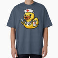 Funny Nurse Rubber Duck Cartoon Medical Nurse Duck by BROHLine Studio