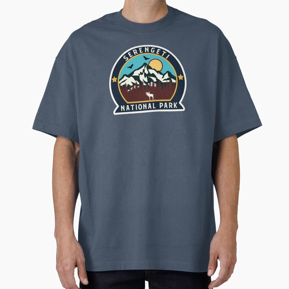 Serengeti National Park-Vintage by Road-tees