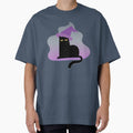 Grumpy Spooky Halloween Black Cat by ZodesignArt