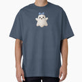 Happy Little Ghost With Blue Bow by deisgnsbyshane