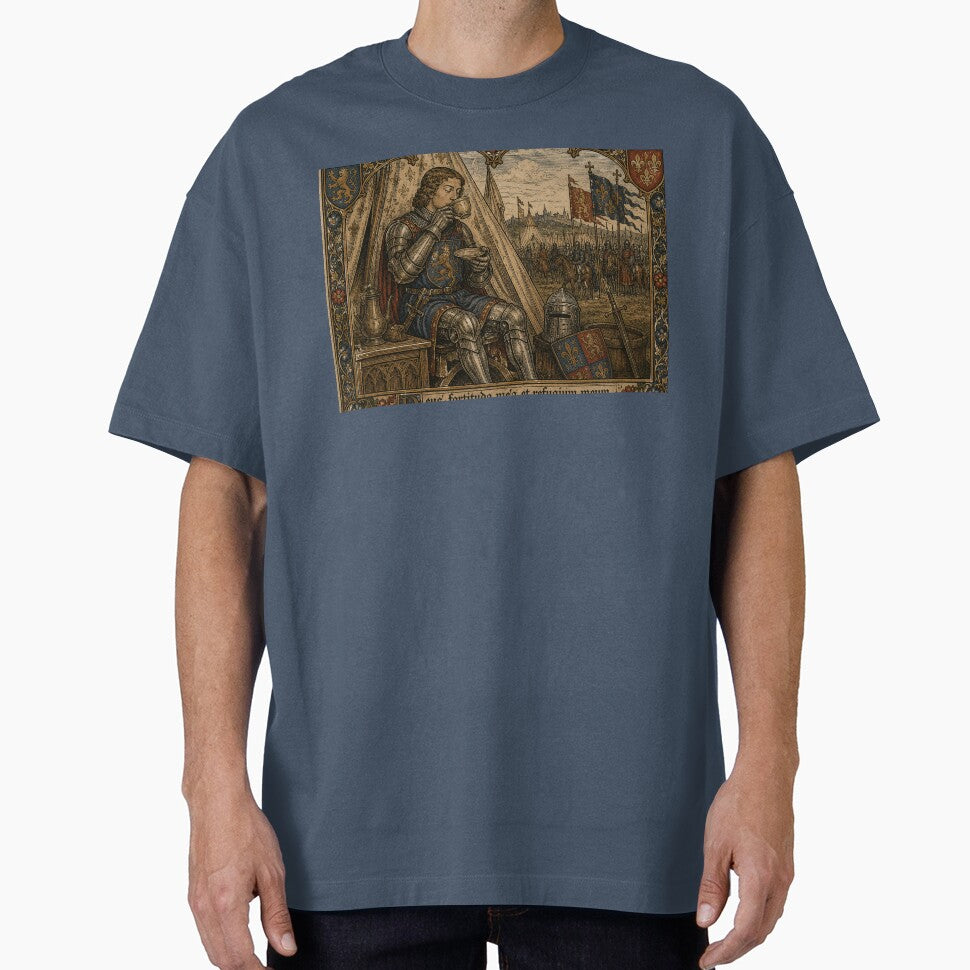 Medieval Knight Drinking Coffee Before Battle by RKWSHOP