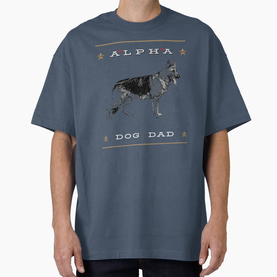 Alpha Dog Dad – Cool Dog Dad Shirt by InkWaveX