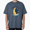 The Moon – Celestial Night Sky Lunar Art by PrashaDesigns