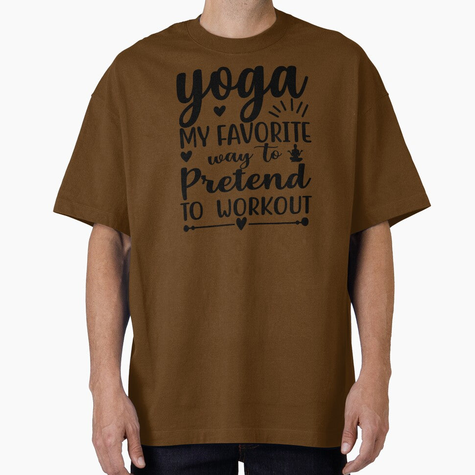 Yoga Quote Yoga My Favourite Way To Pretend to Workout Funny Motivational Saying by SoccaTamam