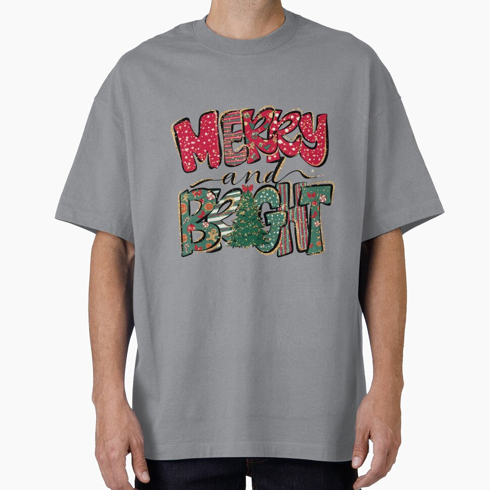 Merry and Bright Christmas doodle by Smix Pixels