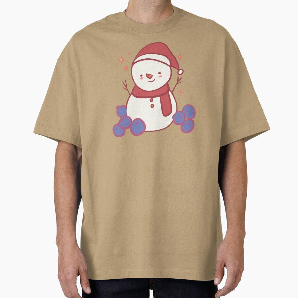Happy snowman illustration by Mayarart