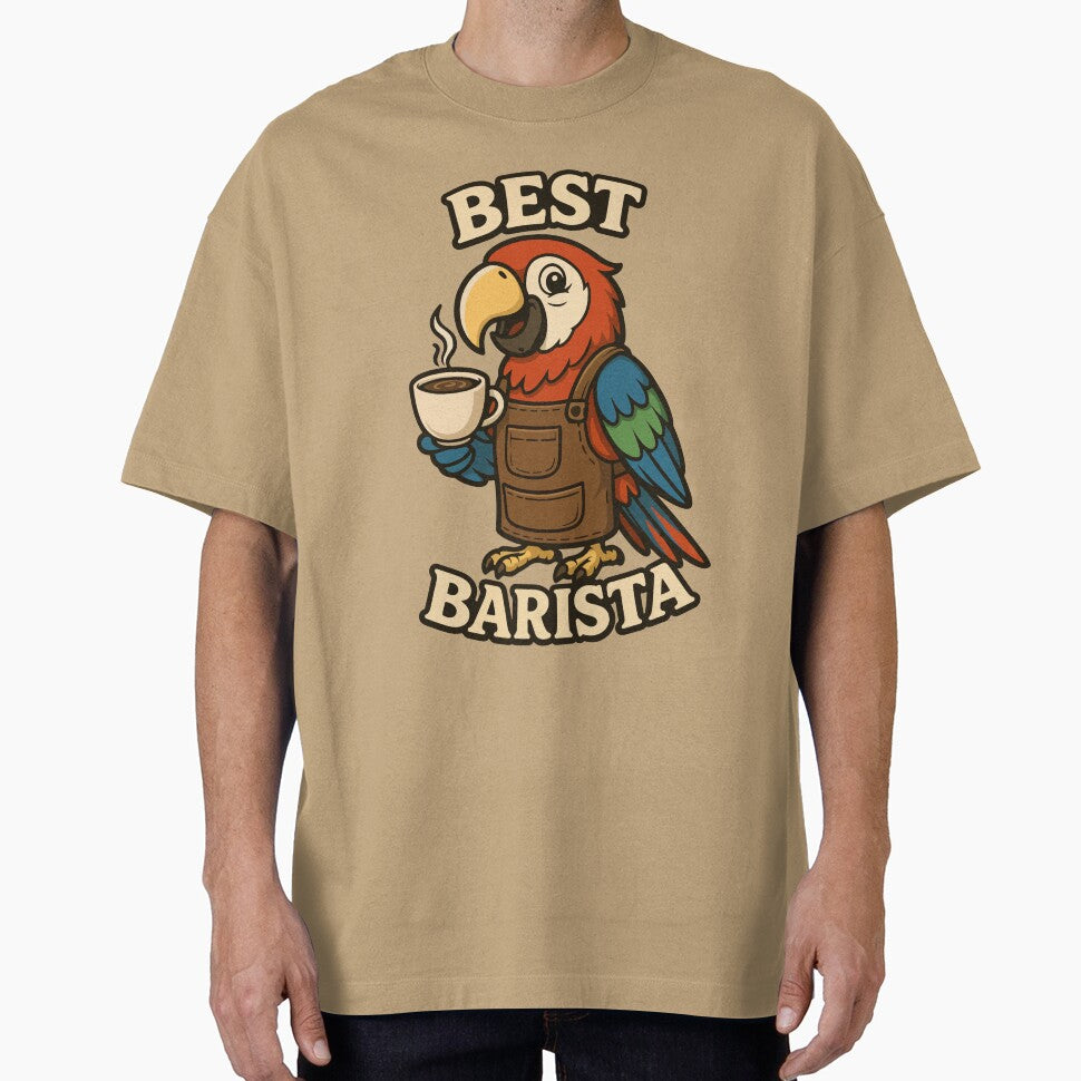 Best Barista – Parrot Design for Cheerful and Social Coffee Lovers by Lyssarien