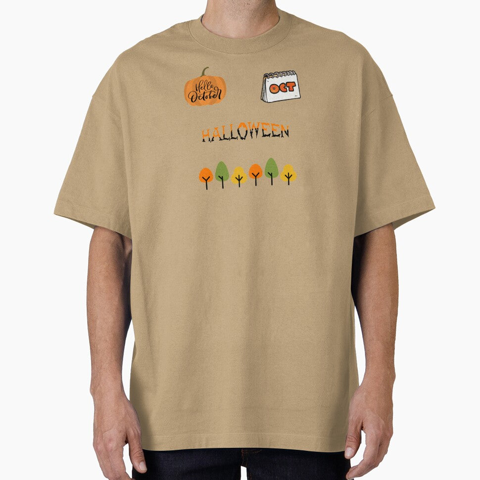 Spooky season - cute October fall vibes design by Theleochick