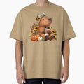 Cozy Autumn Capybara Coffee Vibes by Wild Ink Studio by Barbara