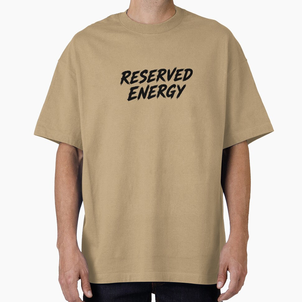 Reserved Energy - Introvert Minimalist Quote by SkullVor