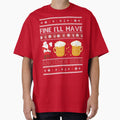 Funny Ugly Christmas Beer Sweatshirt Pullover Sweatshirt by MichaelGrace