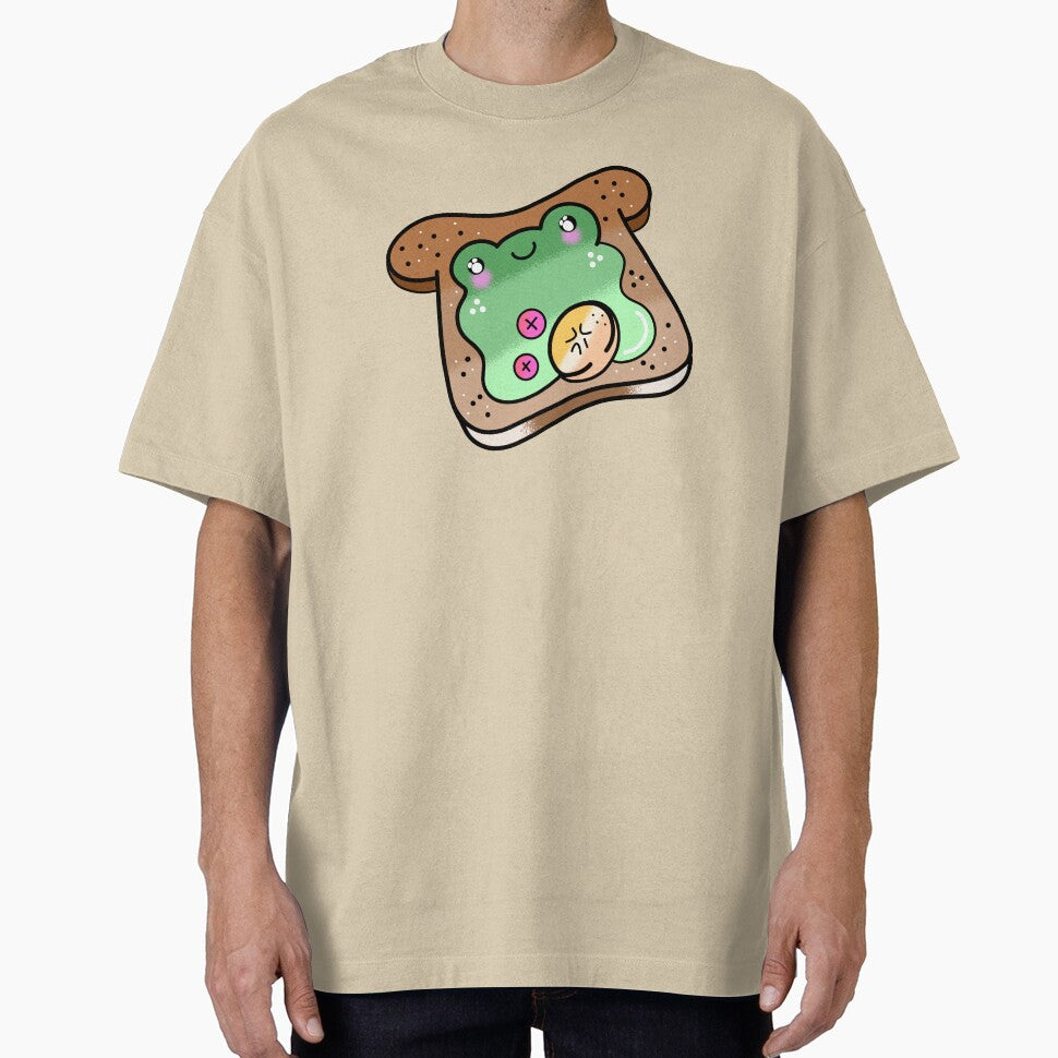 Cute adorable Kawaii froggy bread cartoon by Quacktails