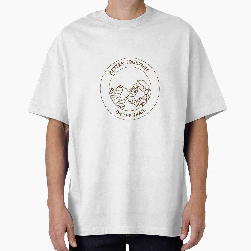 Better Together On The Trail Hiking Couple T-Shirt by Southside.Studio