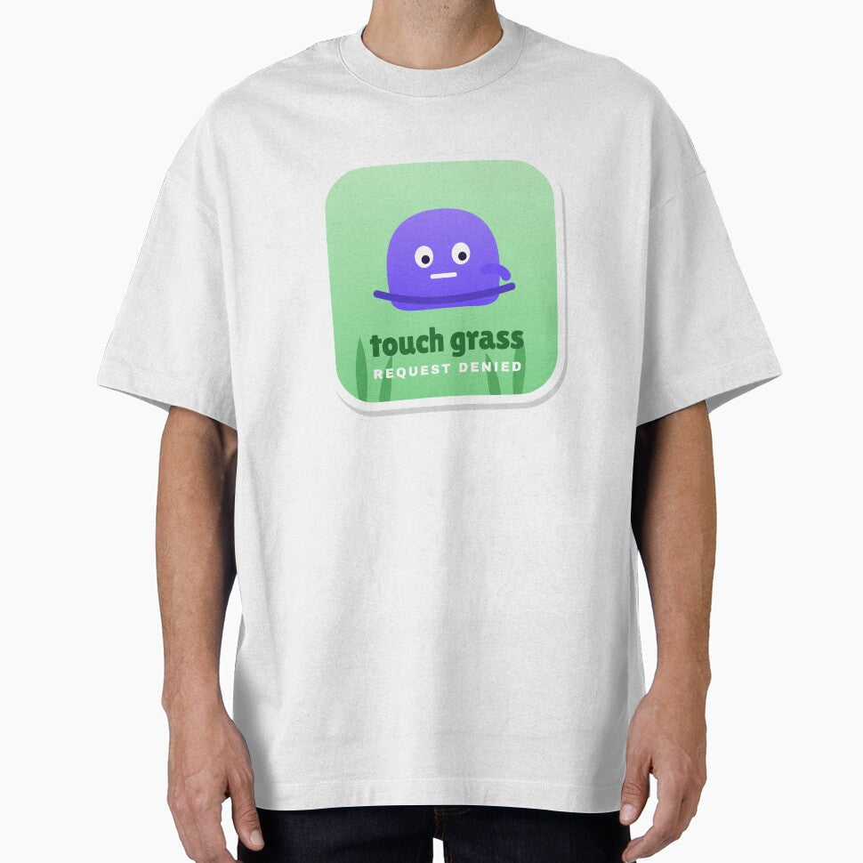 Touch Grass Request Denied Funny Meme by Gen Z Arts