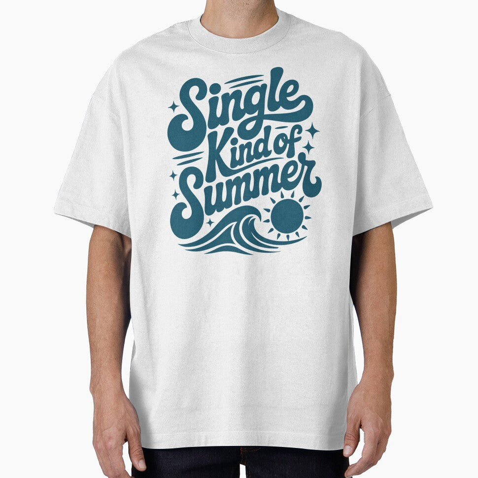 Single Kind of Summer Retro Design, Funny Single Girl Era, Beach Vibes, Hot Girl Summer by thesplitshop