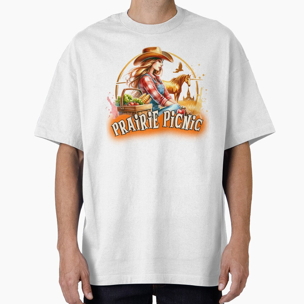 Wild West Cowgirl Vibes- prairie picnic - Tshirt, Mugs, Stickers & More by artedigital99