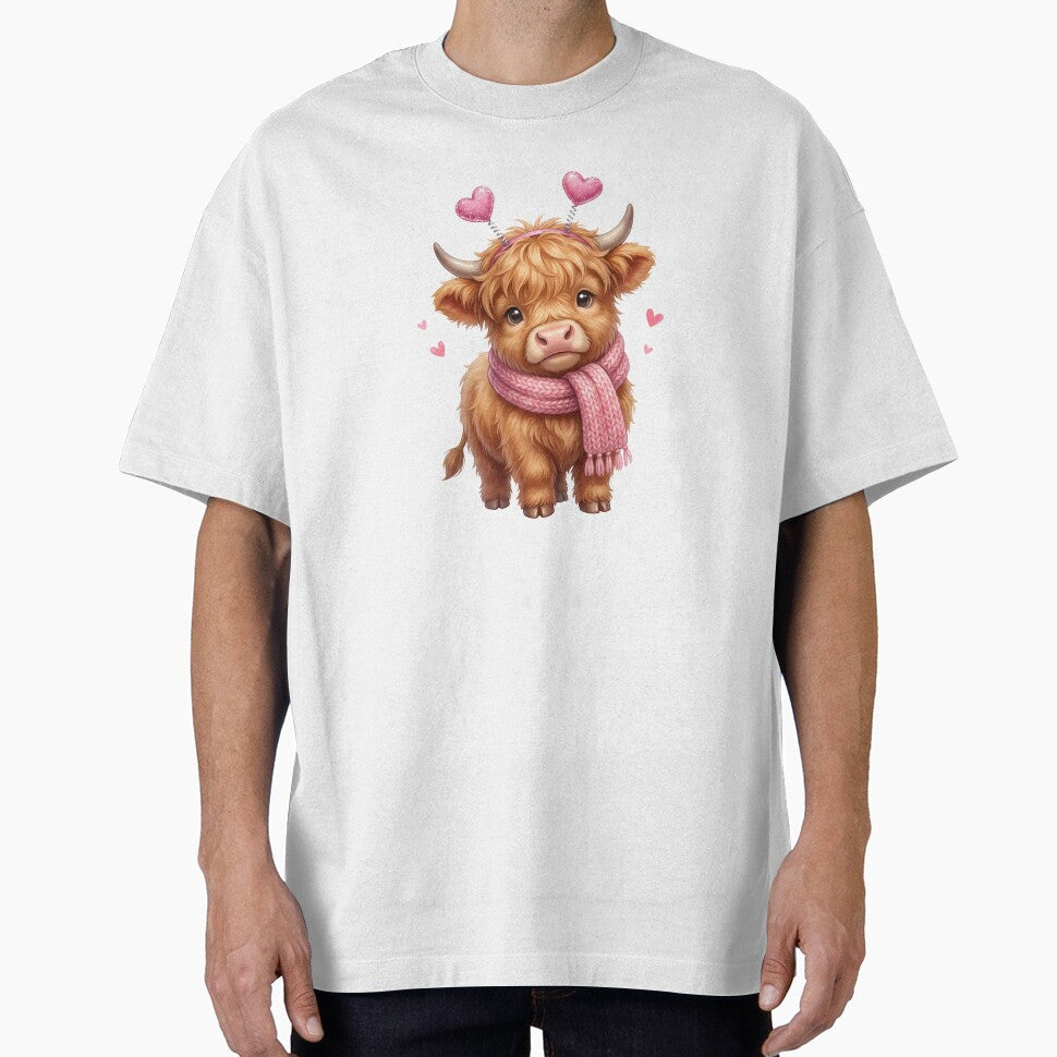 Cute Highland Cow Design For Women Girls Teens Scottish Highland Cow T-Shirt by PalleteCreation