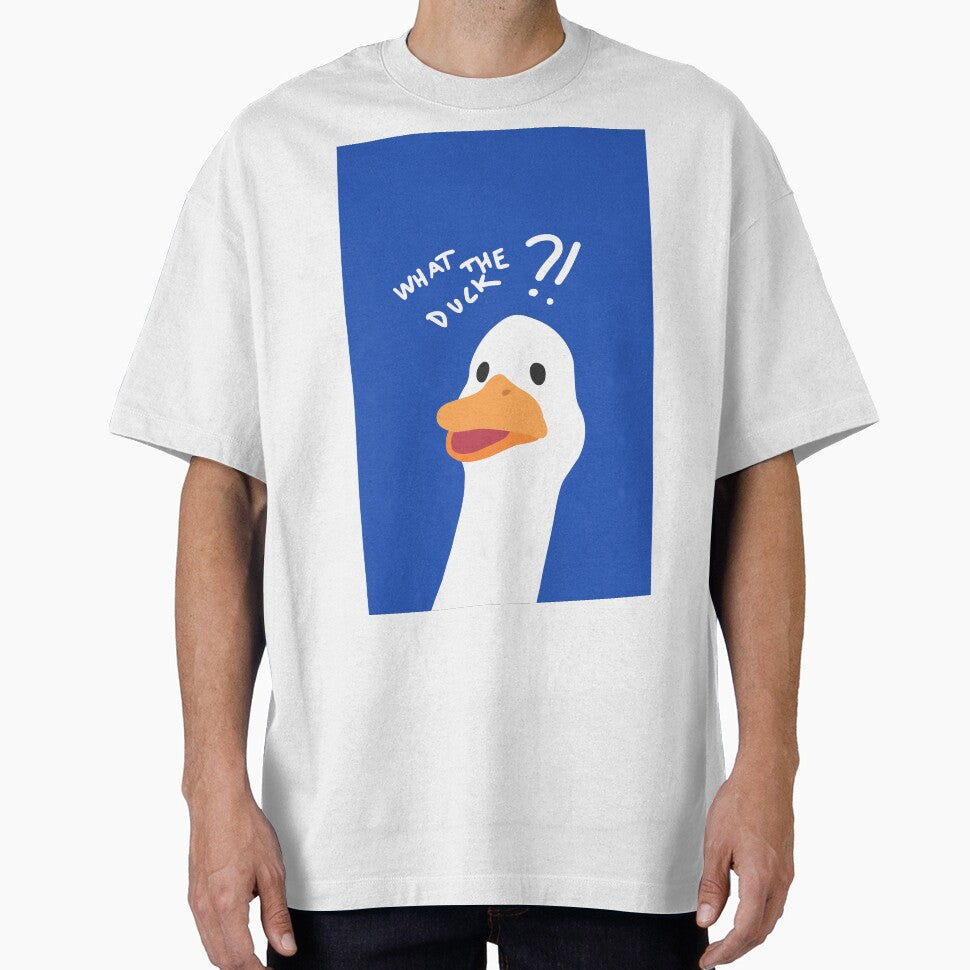 What The Duck Pun Cute Funny Duck Meme  - Blue by jepchan