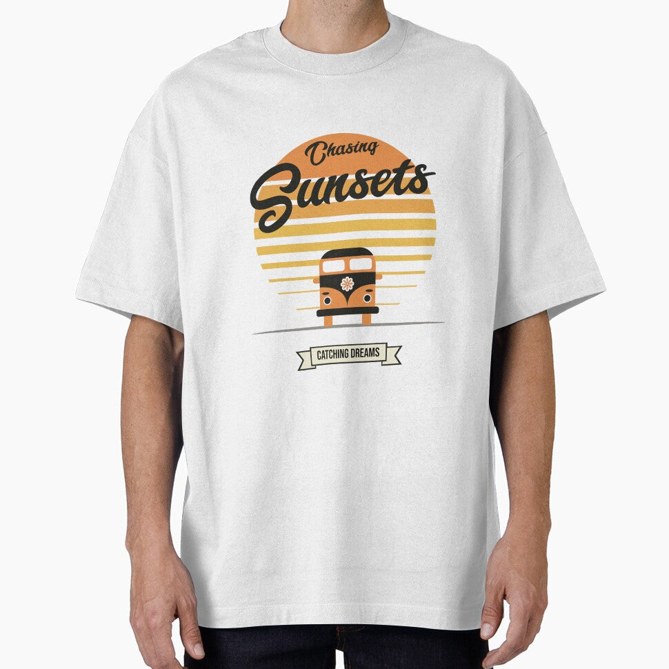 Chasing Sunsets, Catching Dreams | Retro Vintage Nature Travel by lildoodleshirts