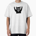 Angry Raccoon showing middle finger by uxcomshop