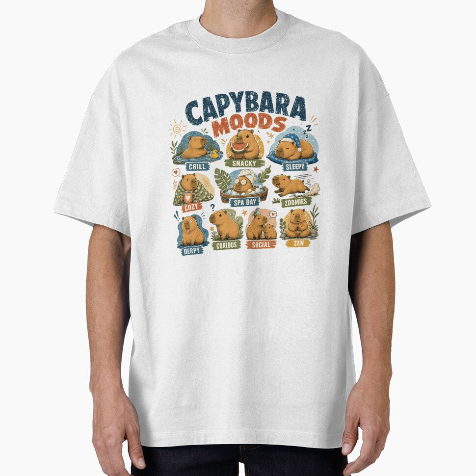Capybara Moods Capybara Lover Animal Fan by SkeletonsDanger
