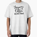 Yoga Saying Yoga and Coffee Are All I Need Motivational Quote by SoccaTamam