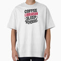 Coffee Librarian Sleep Repeat - Funny Librarian Lover by Watsonarts