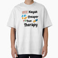 My Kayak Is Cheaper Than Therapy – Funny Kayaking T-Shirt for Paddlers & Outdoor Lovers by Anasalseady