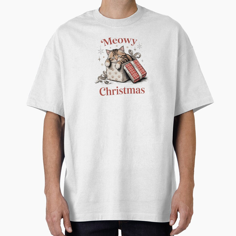Meowy Christmas, A funny cat Christmas gift by halazidan