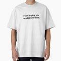 Hoping You Weren't Here Funny Quote Black Ink by ThoughtsInTheOpen