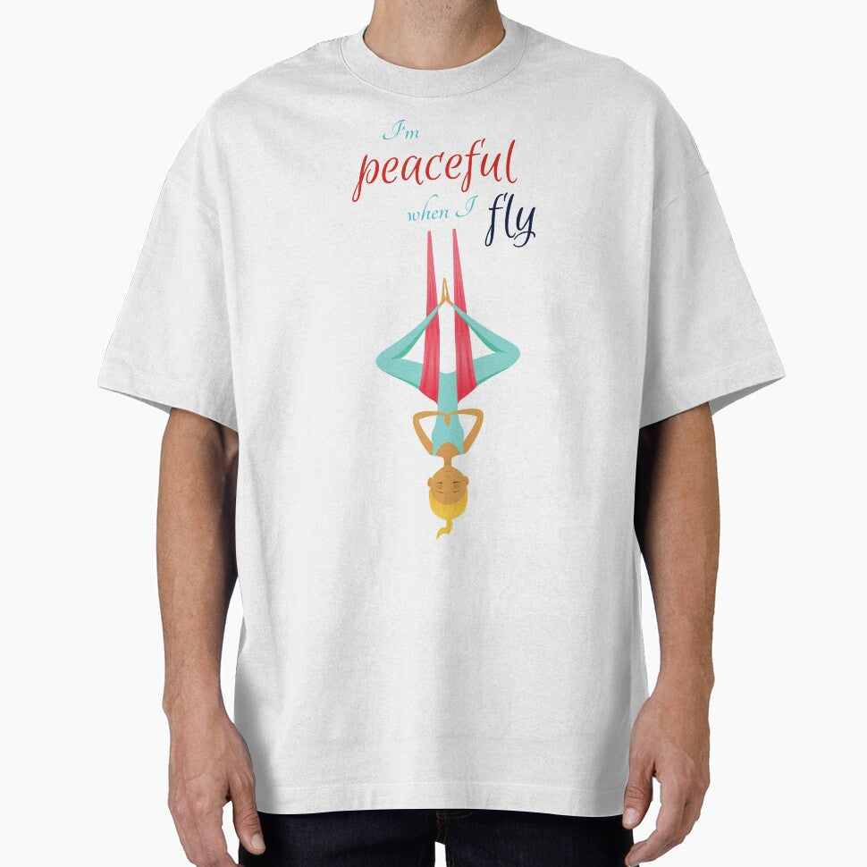 I'm peaceful when I fly, Antigravity Yoga print by trendingatees