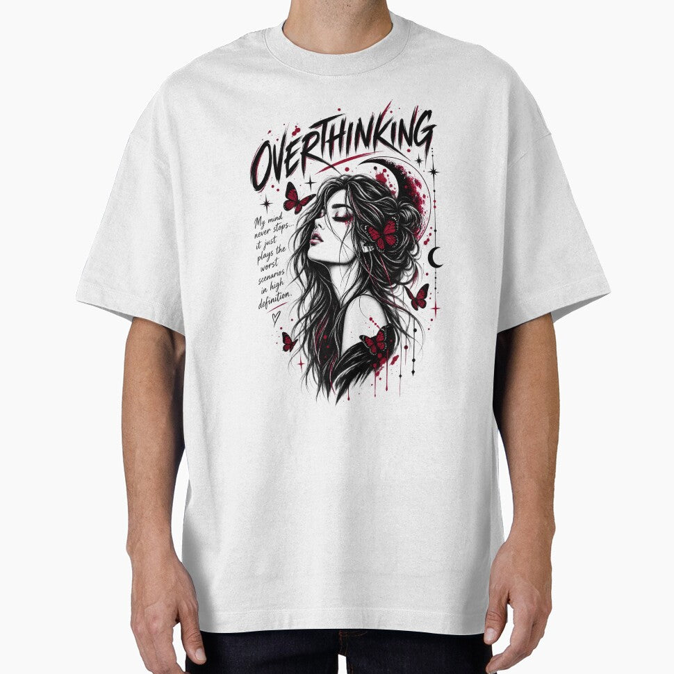 Overthinking Dark Celestial Girl by Artfully Entertained