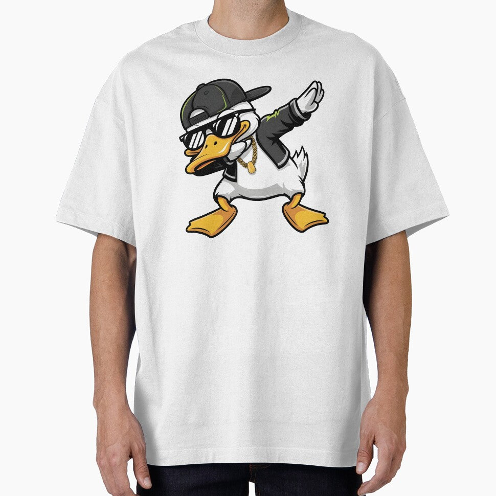 Cool Dabbing Duck Gangsta – Funny Cartoon Streetwear Animal Sticker by Aknarin Thika