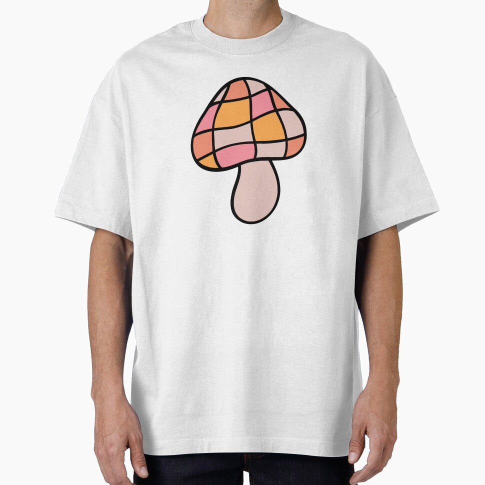 Disco Mushroom Groovy Pink by Magnolia Valley Art