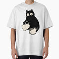 Cute Cat Preparing Latte Art Coffee Barista Aesthetic by GASSISHOP