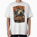 Halloween Road Trip – Retro Vintage Car Haunted House Spooky Halloween Design by RockitBaby