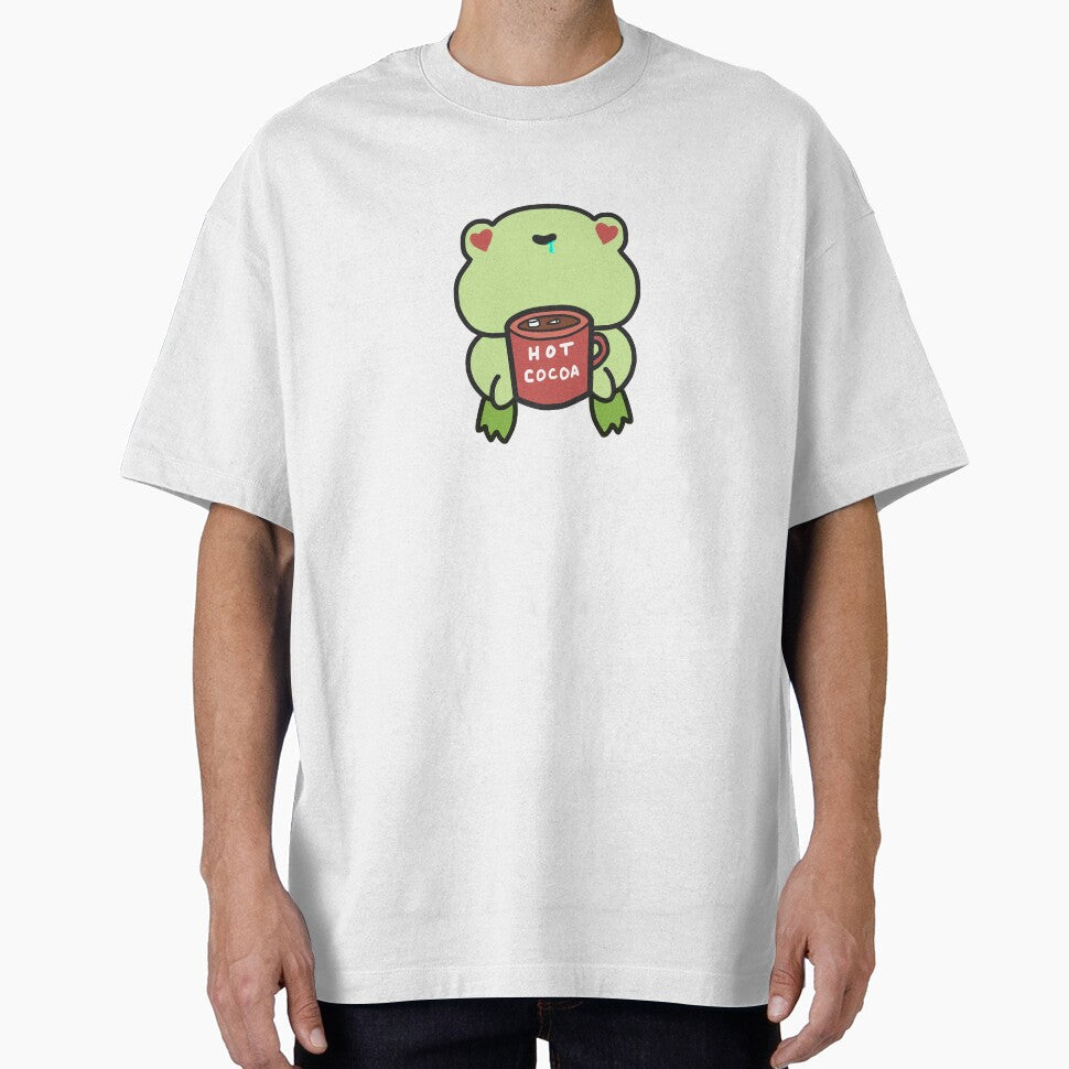 Frog Hot Cocoa Cozy Cute Handdrawn by patrick10reyes