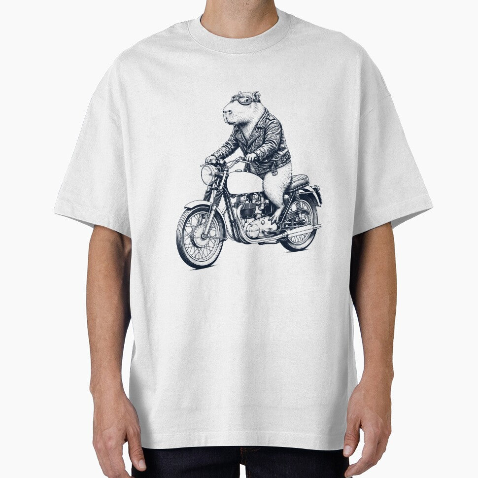 Funny Capybara Motorcycle Motorbike Animal Lover by dian-rody-crest