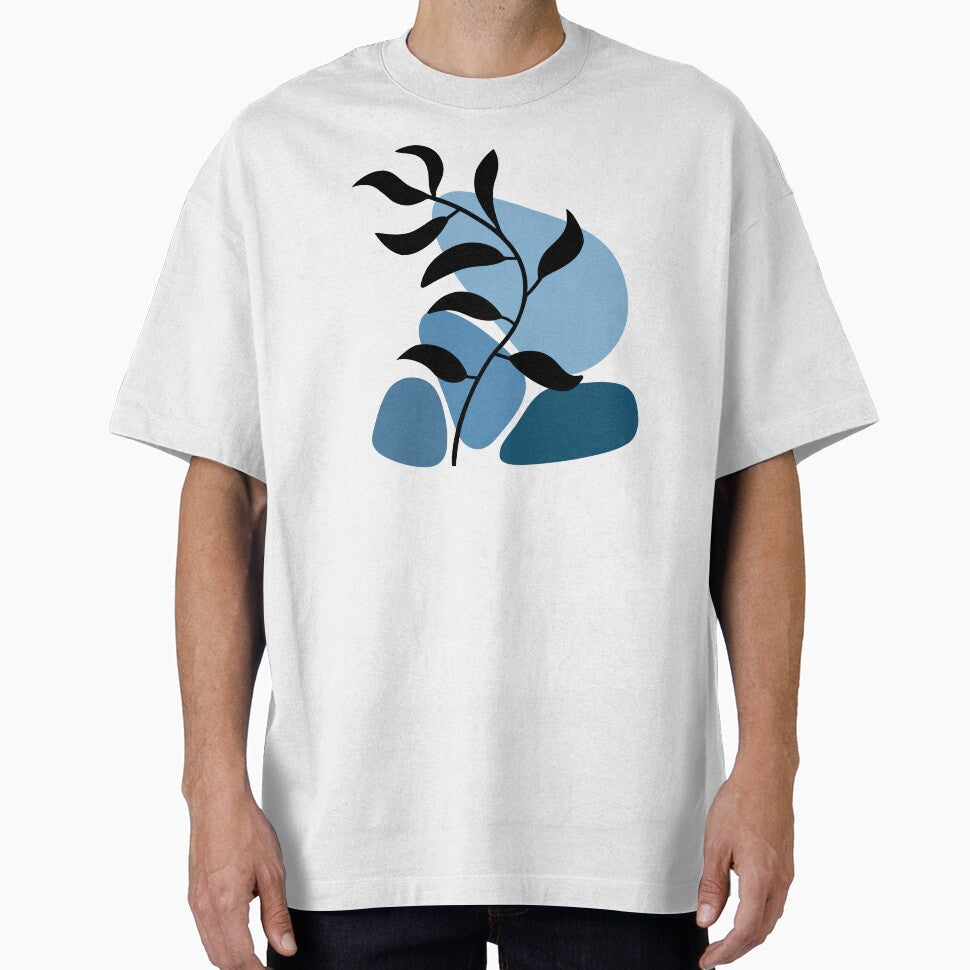 Shades Of Blue Whimsical Nature Boho Design by Sartoris Art