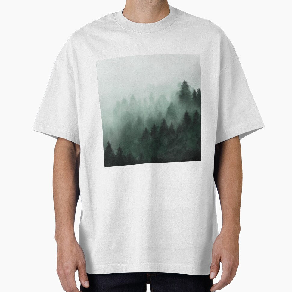 Misty Mountain Forest Painting by missdebi27