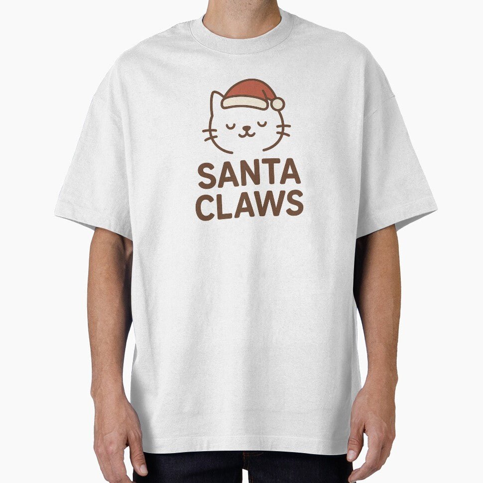 Santa Claws – Funny Christmas Cat Quote With Santa Hat by StyleLap
