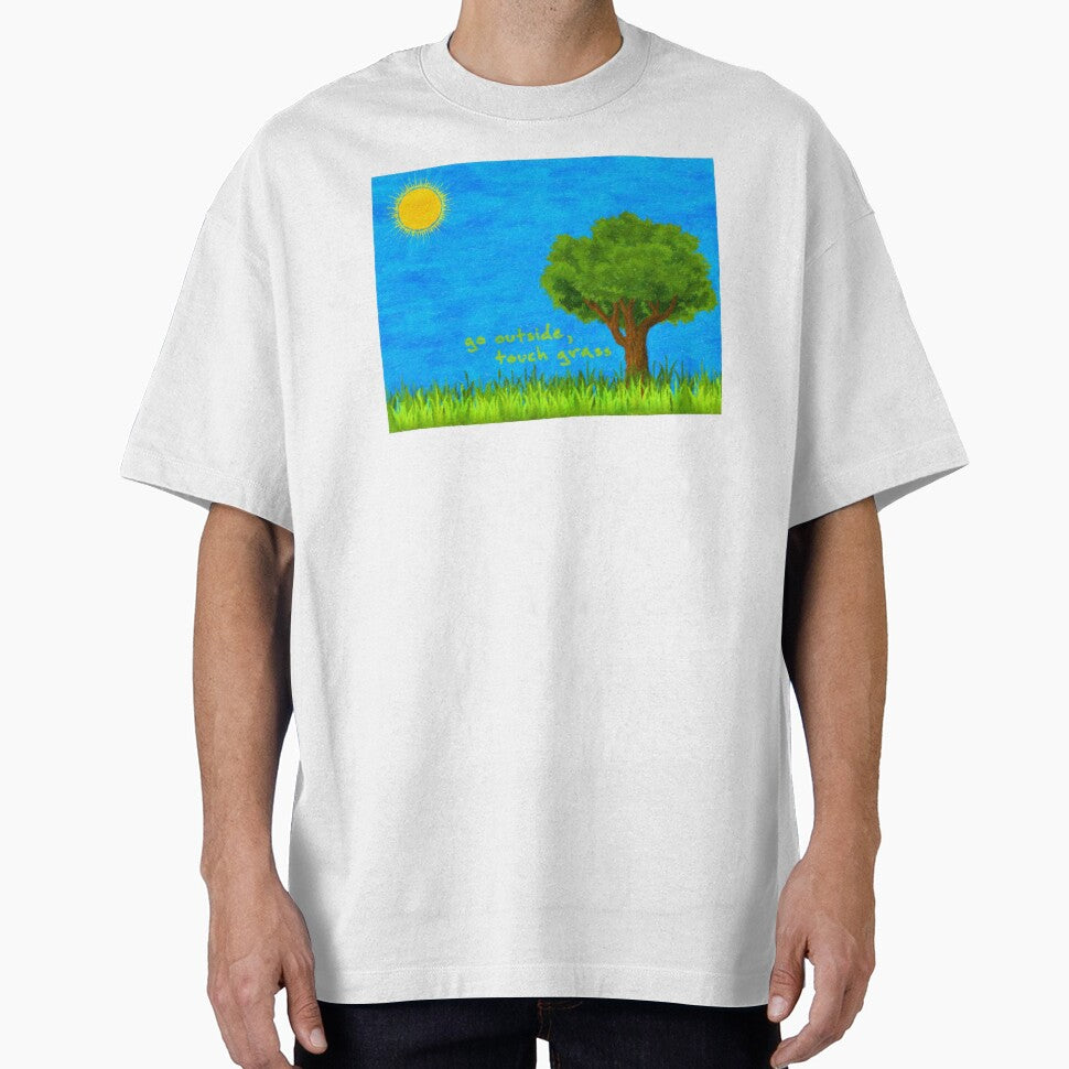 Go Outside, Touch Grass Cartoony Art by Zeph1